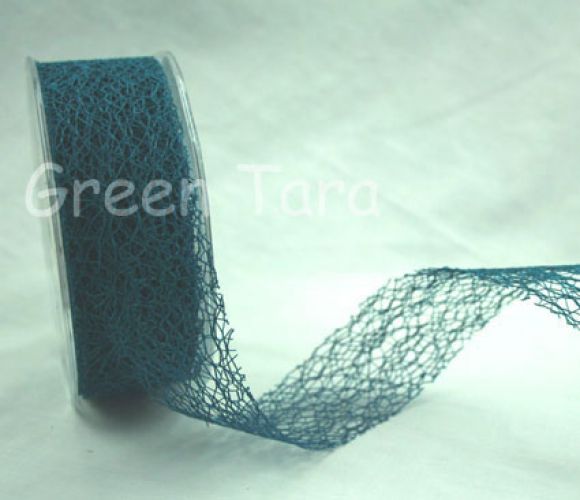 Green Tara - 38mm Mesh Teal - Per metre